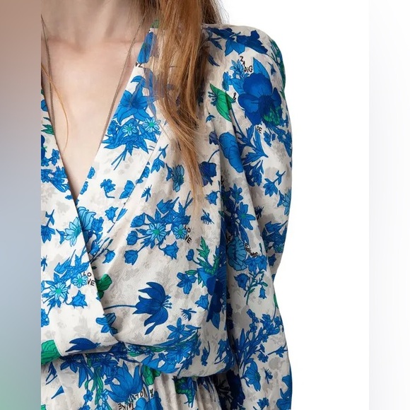 NAT Zadig & Voltaire RUZ mini floral garden dress M - Picture 5 of 10